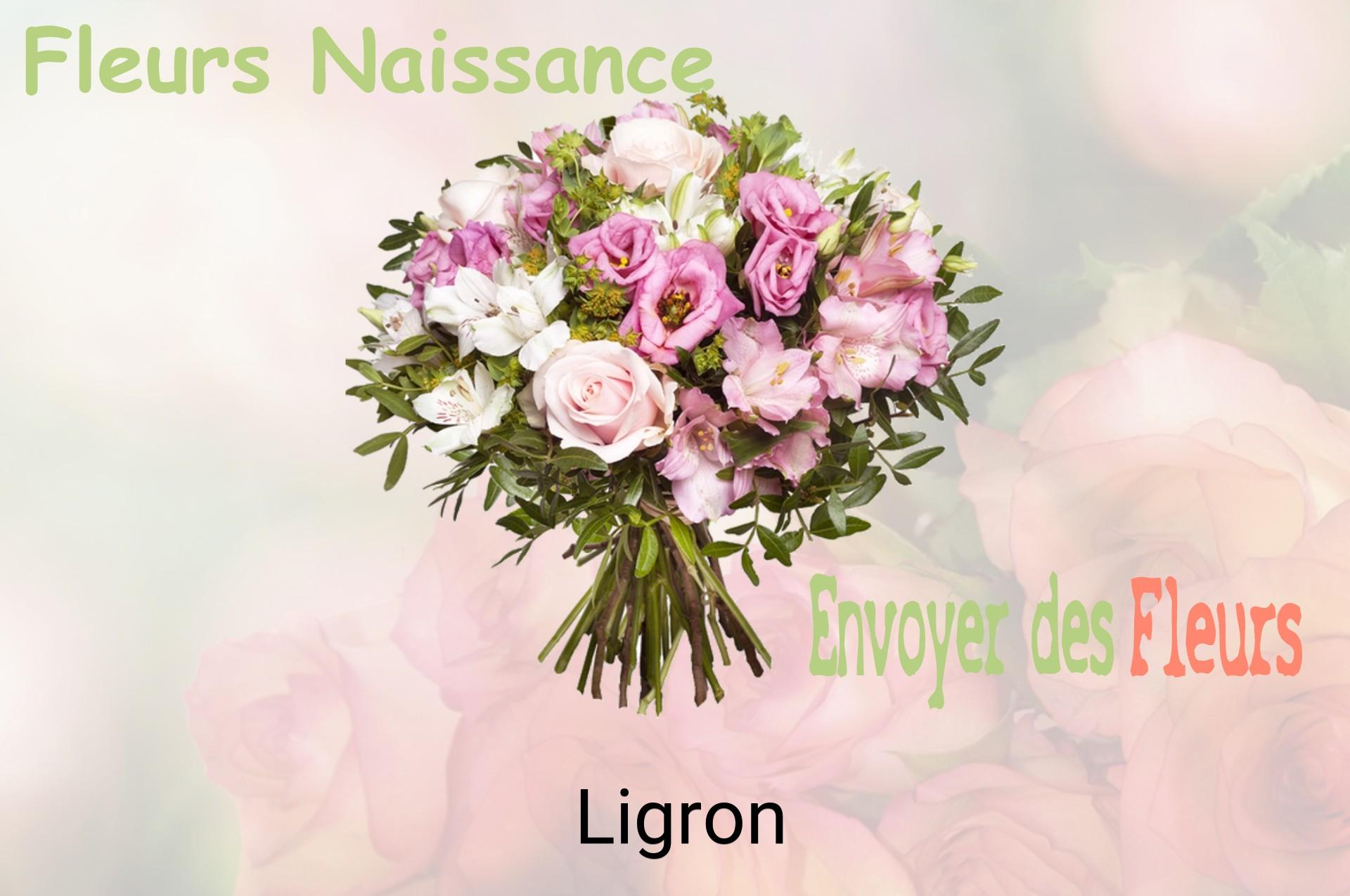 Bouquet de fleurs de naissance livré à Ligron